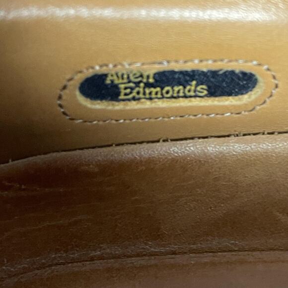 Allen Edmonds Shoes Men Size 13 B Brown Leather Cap Toe Brogue Derby Vibram main image 11